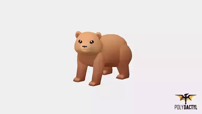 Syla The Bear - Wild Series Low-poly 3D model