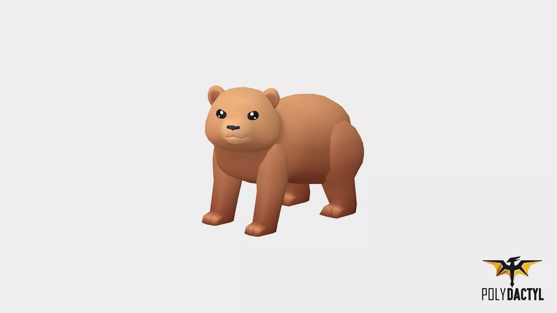 Syla The Bear - Wild Series Low-poly 3D model_0