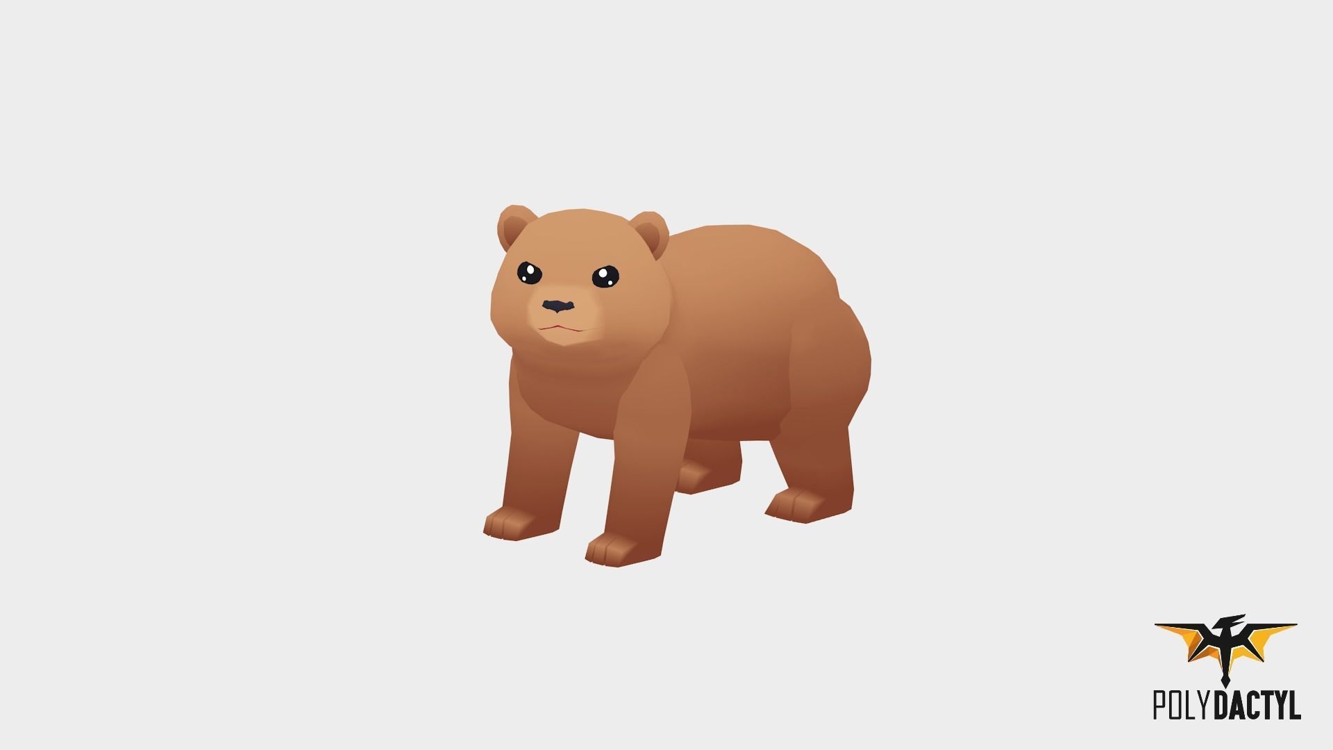 Syla The Bear - Wild Series Low-poly 3D model_7