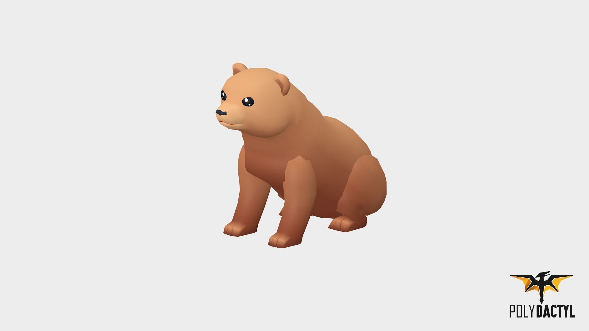 Syla The Bear - Wild Series Low-poly 3D model_4