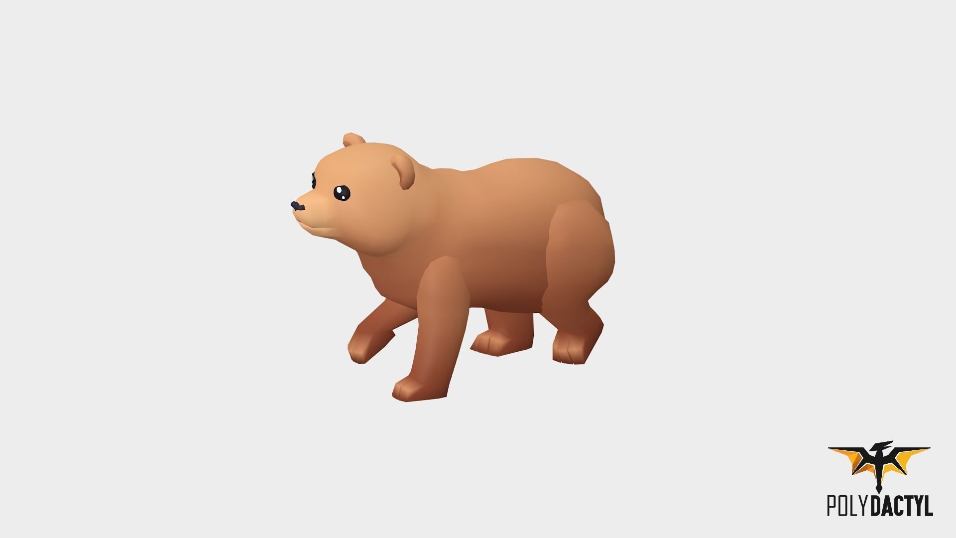 Syla The Bear - Wild Series Low-poly 3D model_3