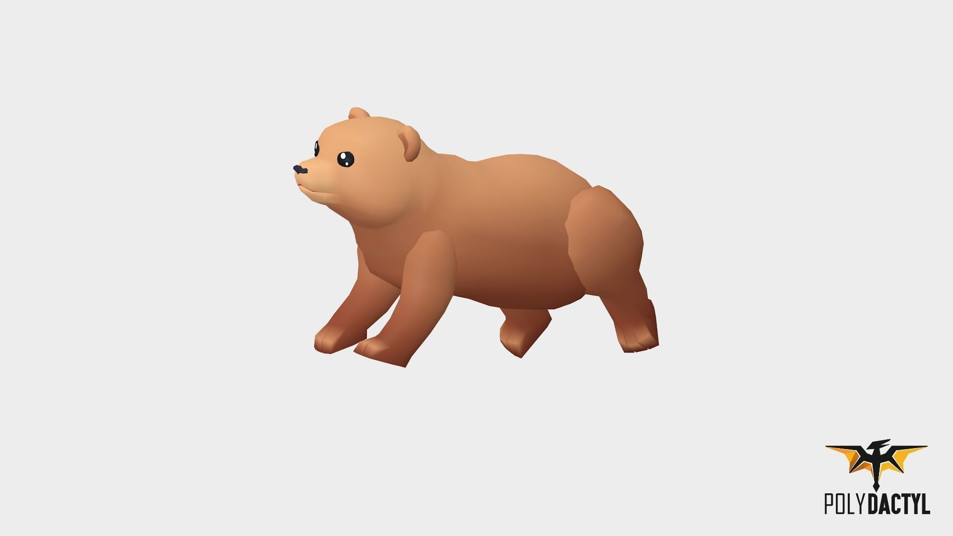 Syla The Bear - Wild Series Low-poly 3D model_2