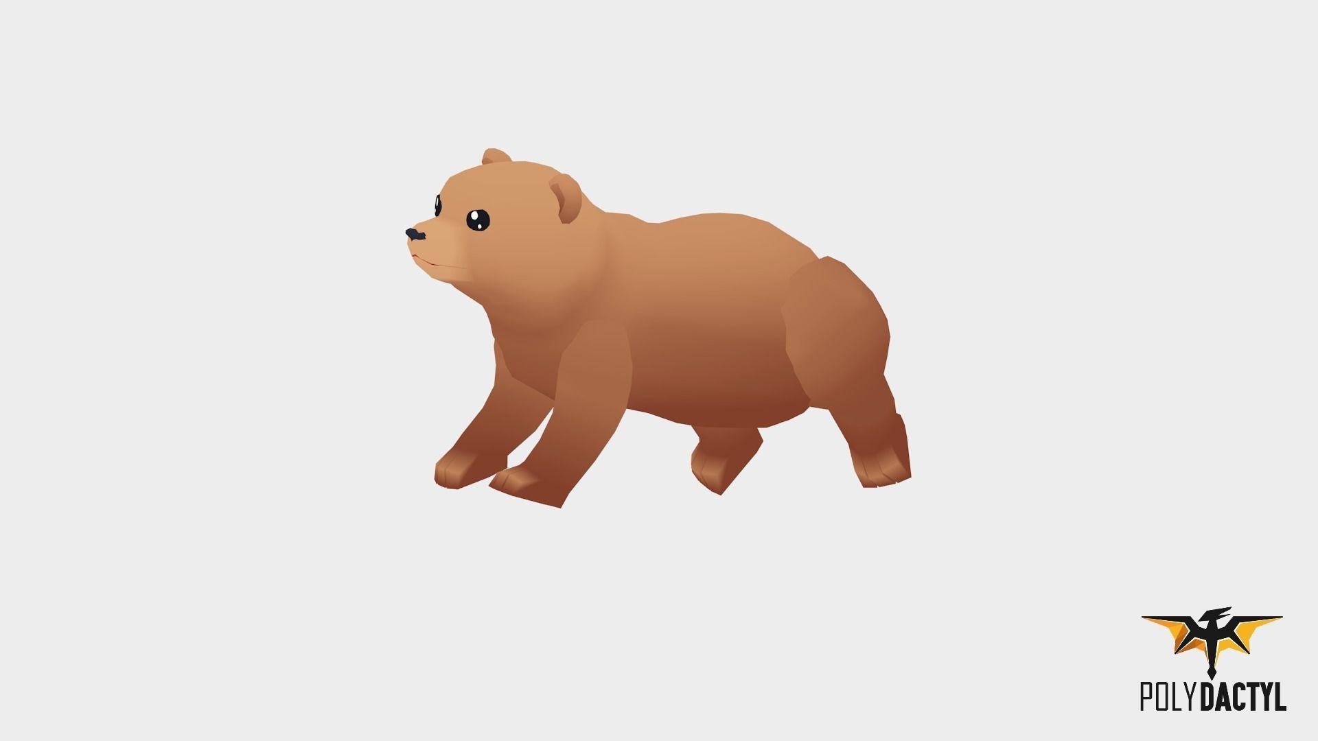 Syla The Bear - Wild Series Low-poly 3D model_9
