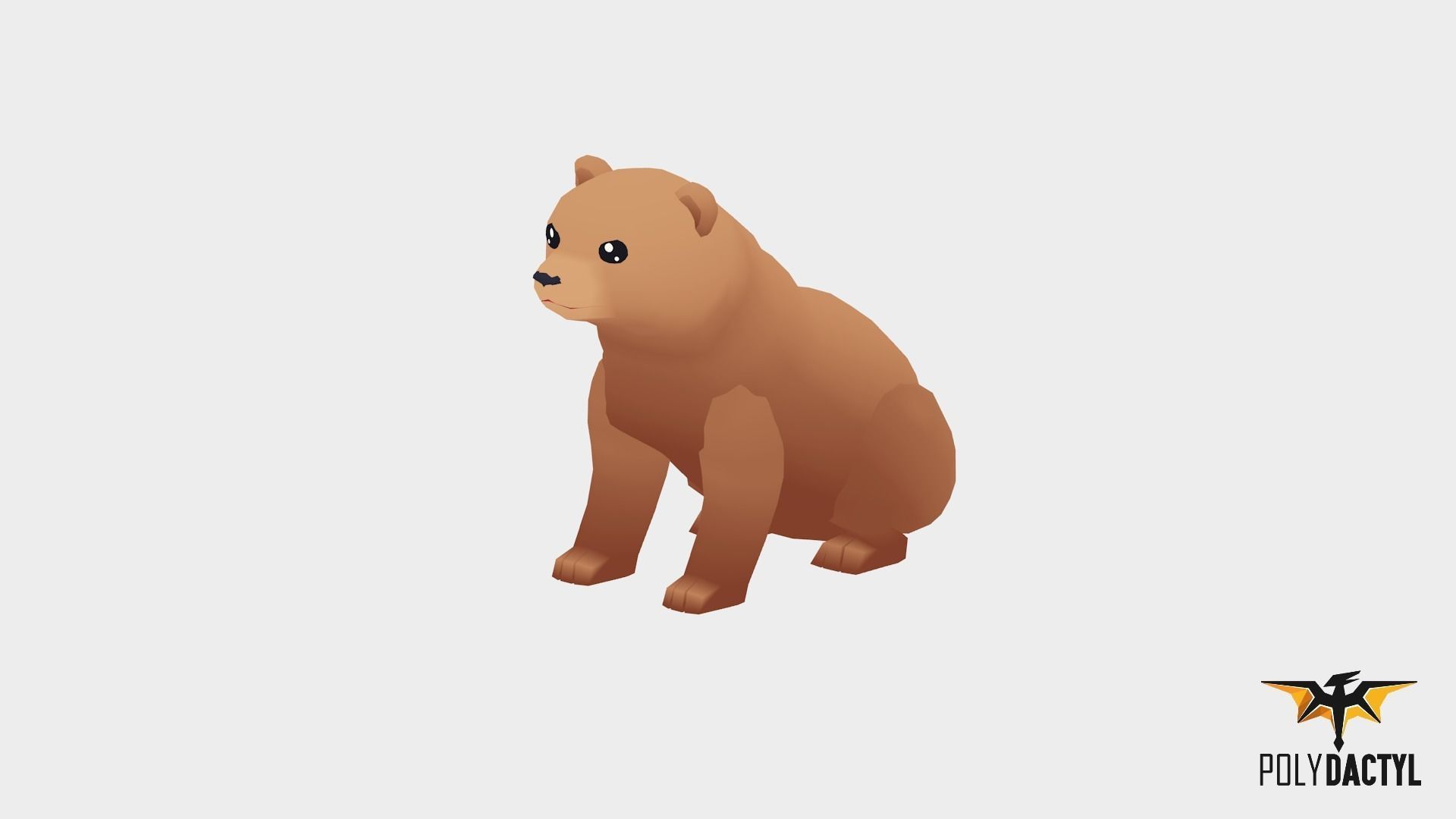 Syla The Bear - Wild Series Low-poly 3D model_8