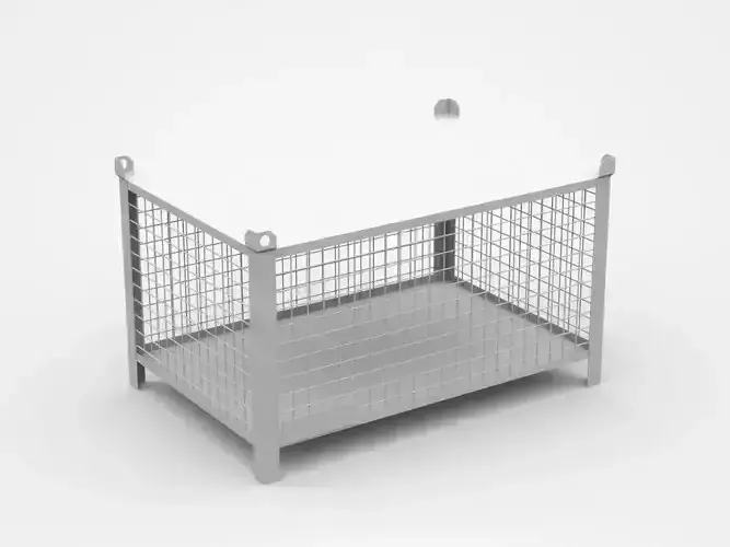 Industrial Enclosed Cage With Cover On Top