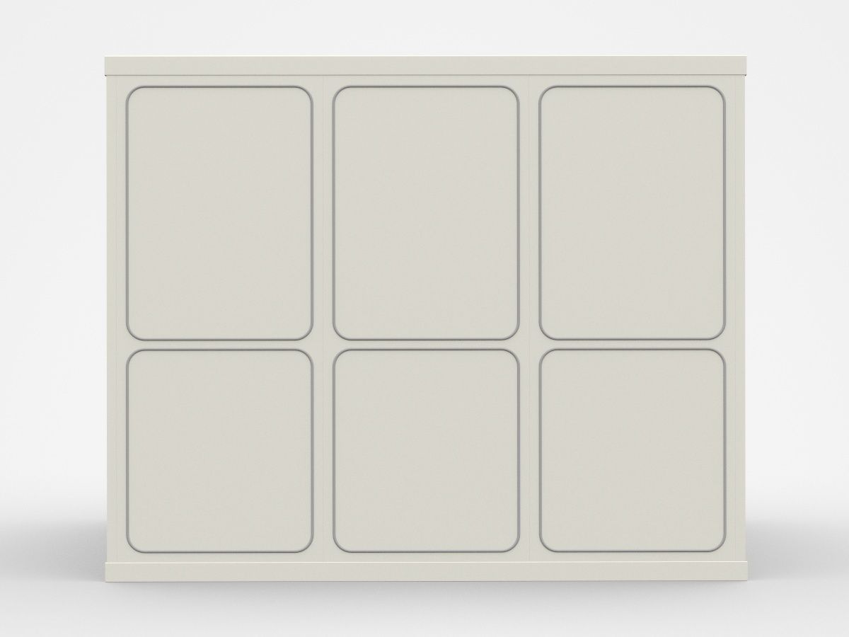 Safety Cabin With Door And Two Windows 3D model_2