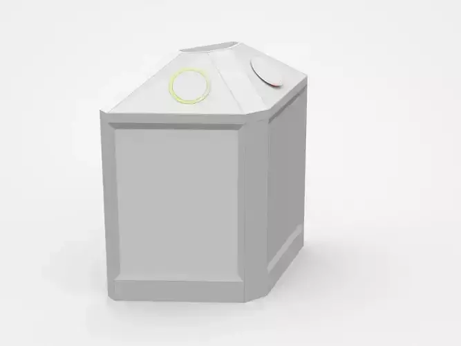 Attachable Trash Bin For Recycling With Two Holes