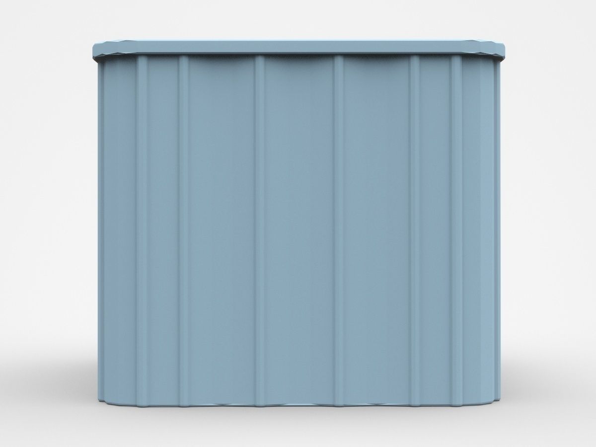 Industrial Plastic Container 3D model_2