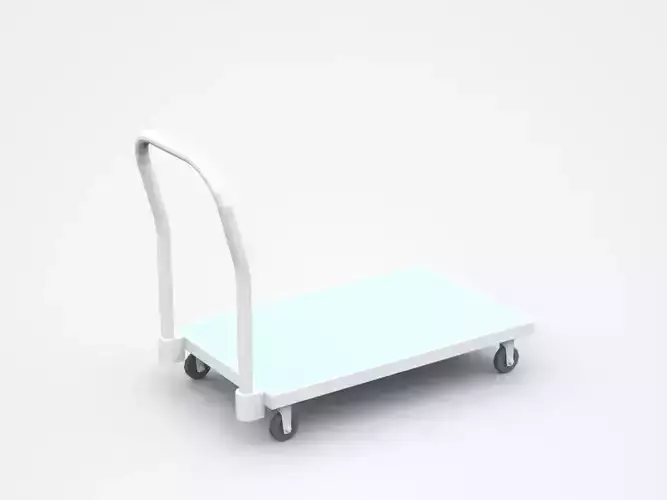 Bright Empty Container Cart