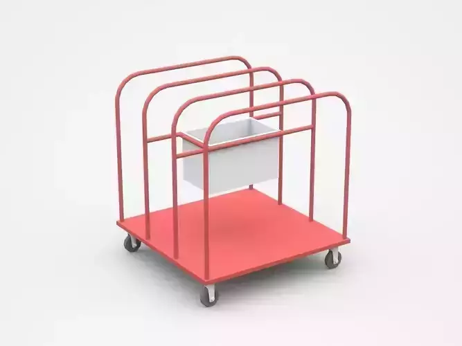 Container Trolley Cart With Small Box Container Attached