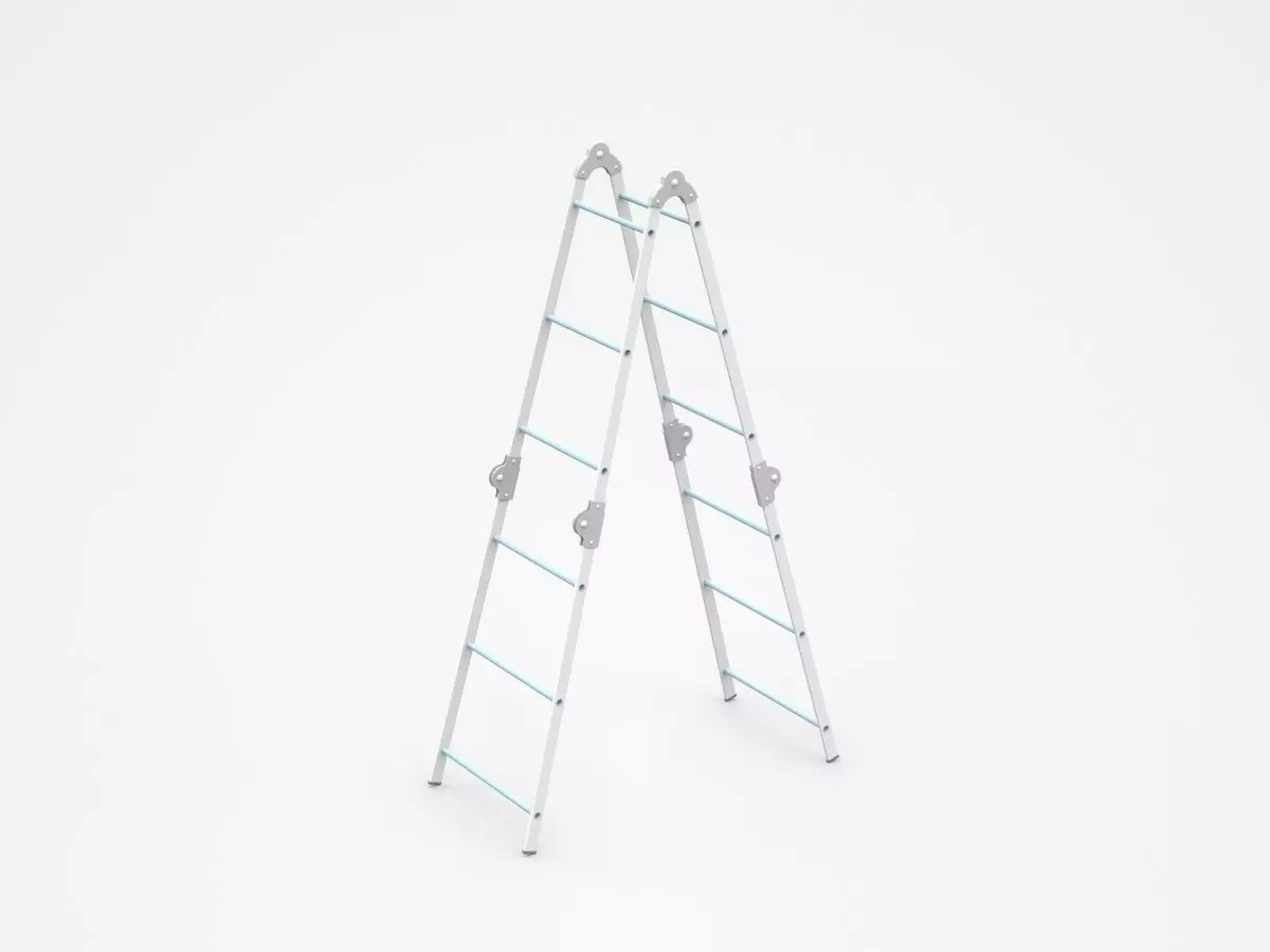 Double Sided Step Ladder 3D model_0