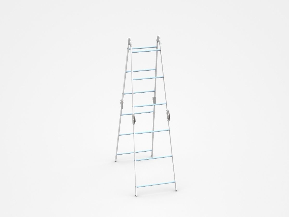 Double Sided Step Ladder 3D model_3
