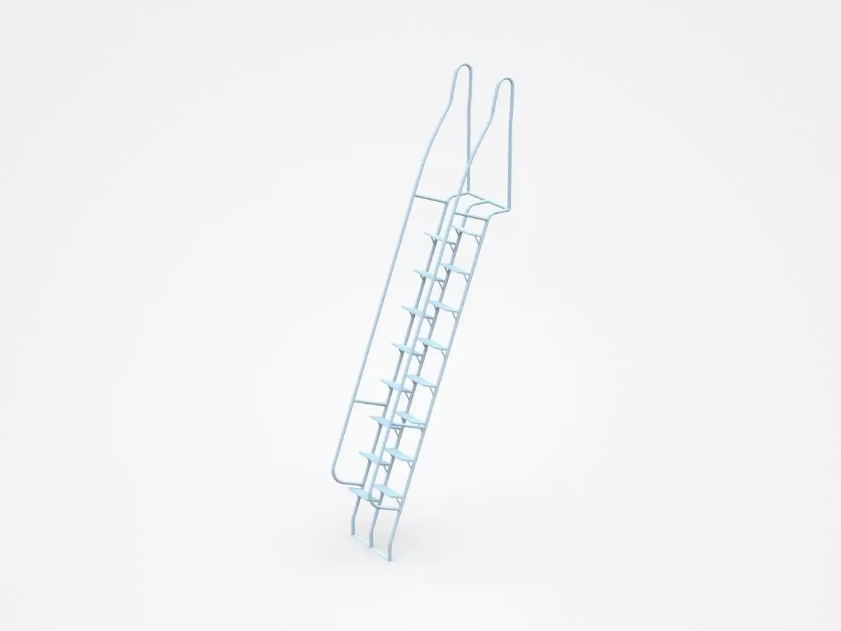 Movable Staircase Ladder  3D model_0