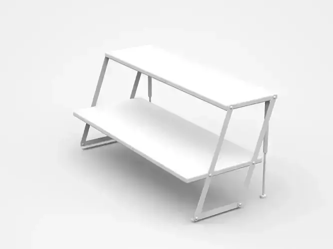 Industrial Double Inclined Shelf
