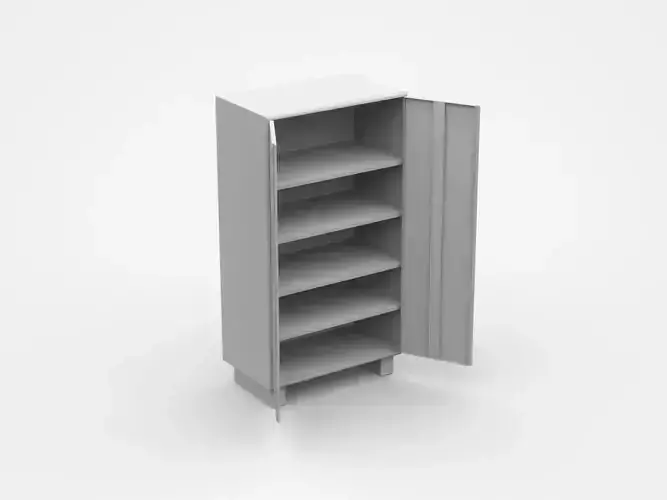  Open Doors Storage Cabinet For Industrial Tools And Parts
