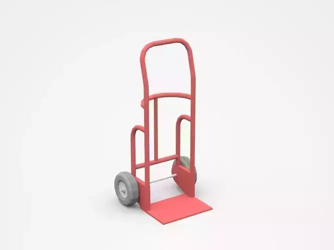 Red Hand Truck Of Higher Scale Volume