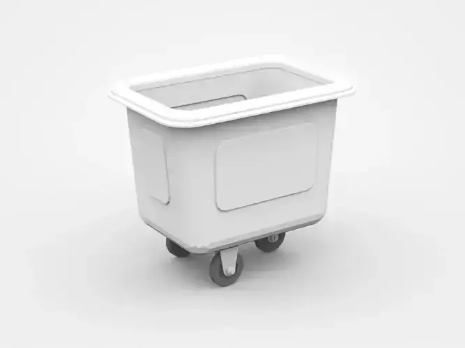 Industrial Tilt Cart On Three Wheels