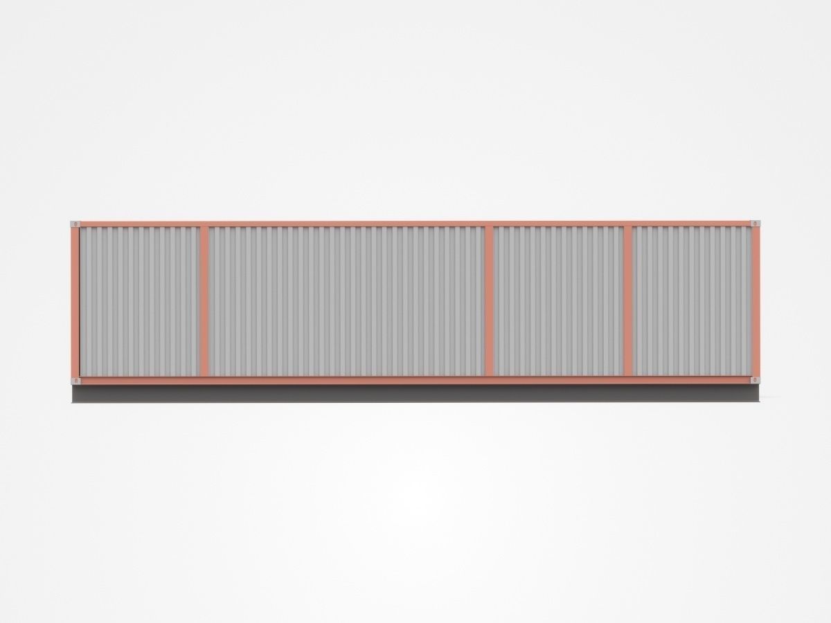 Enclosed Sea Port Container 3D model_2