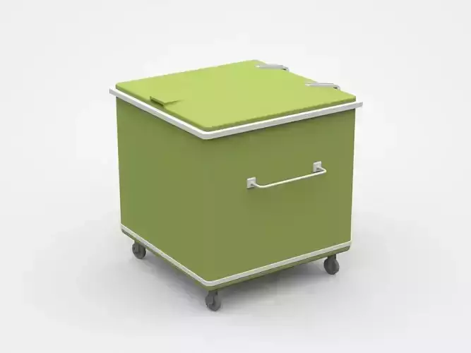 Industrial Container Cart On Wheels With Handle