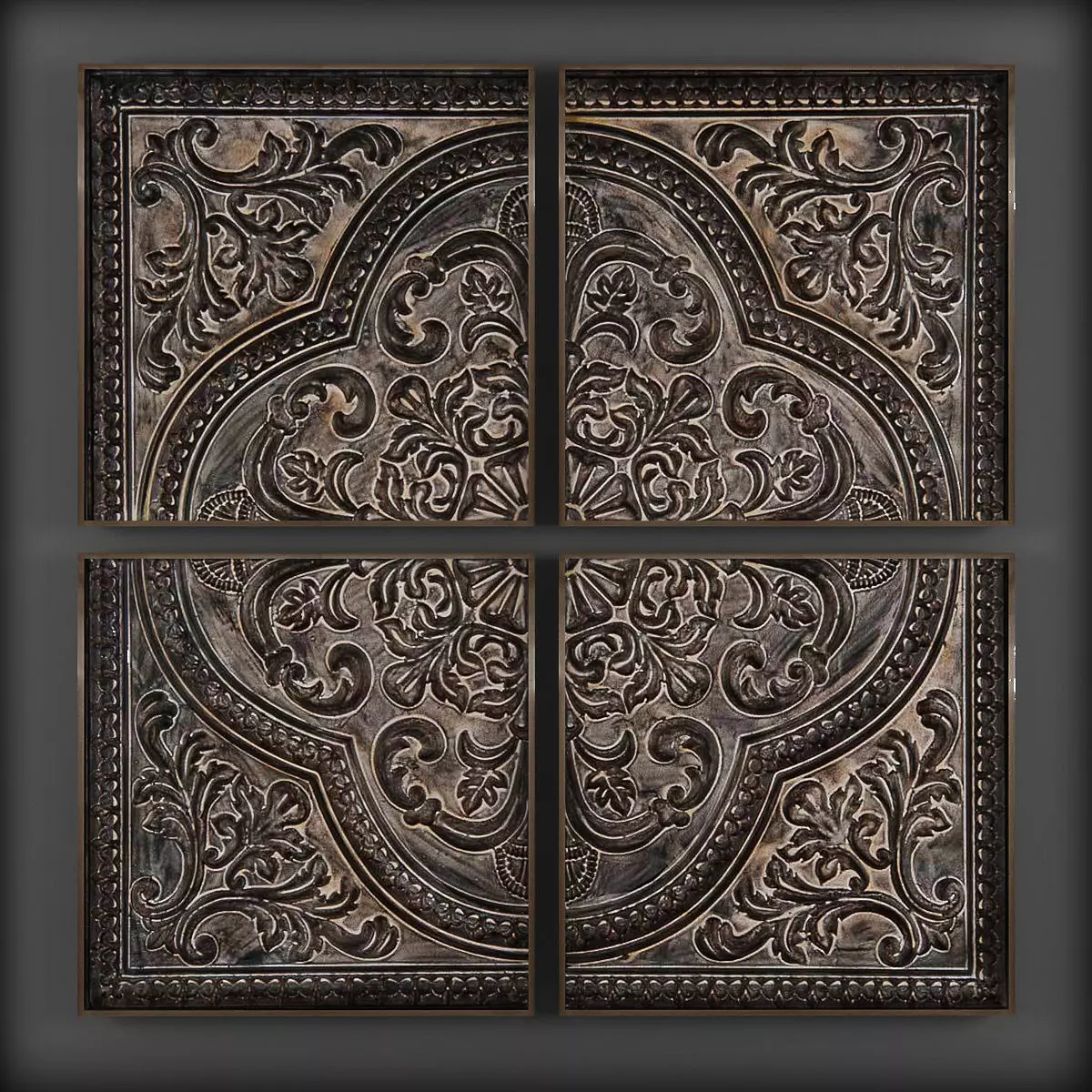 Picture Frames  Low-poly 3D model_0