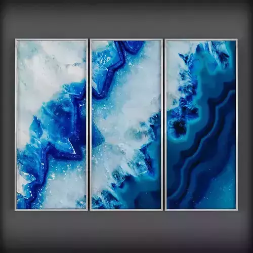 Picture Frames Low-poly 3D model