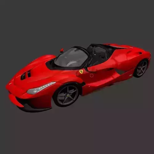 Ferrari Aperta Model OBJ and blend file Low-poly 3D model