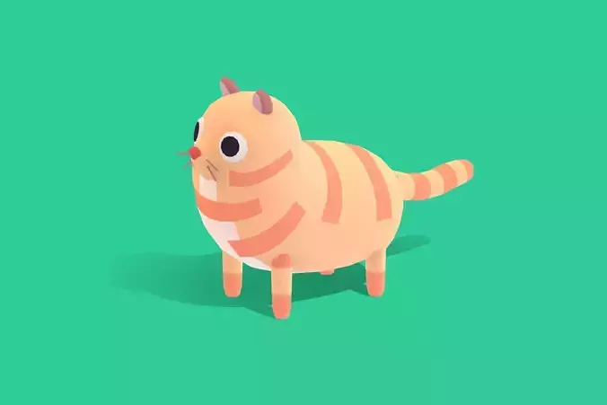 Cat - Quirky Series Low-poly 3D model