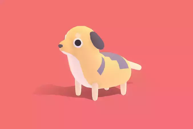 Dog - Quirky Series Low-poly 3D model