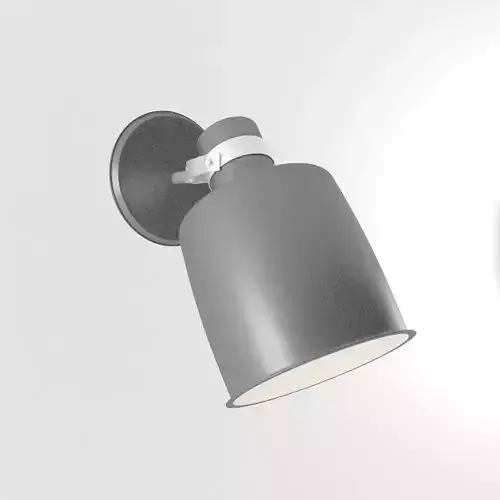 Sconce Black and Aluminium