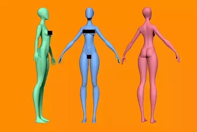 Female Body Basemesh 10