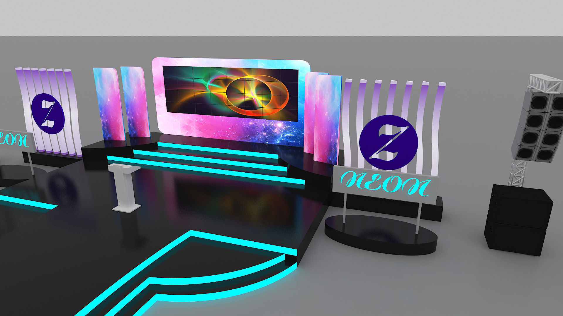 Event Stage Design 3D model_5