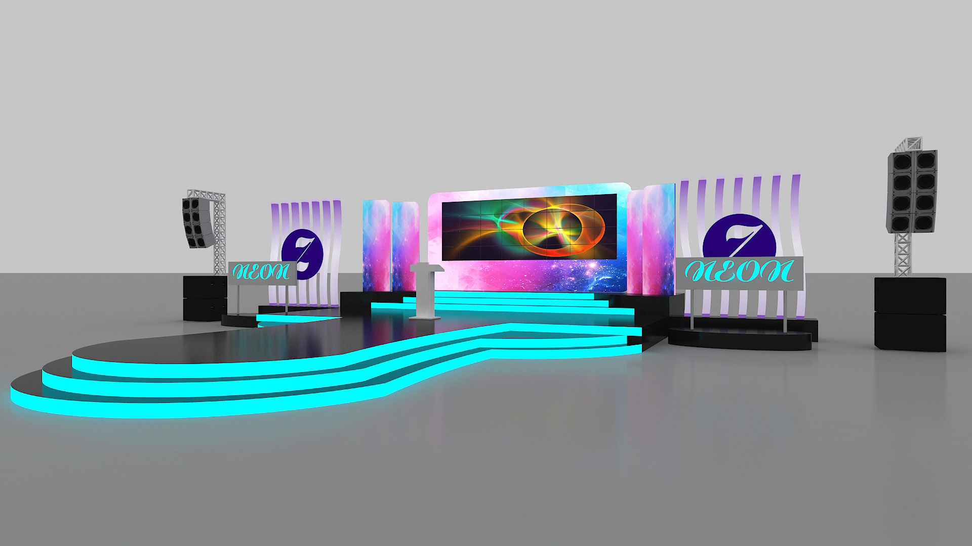 Event Stage Design 3D model_2