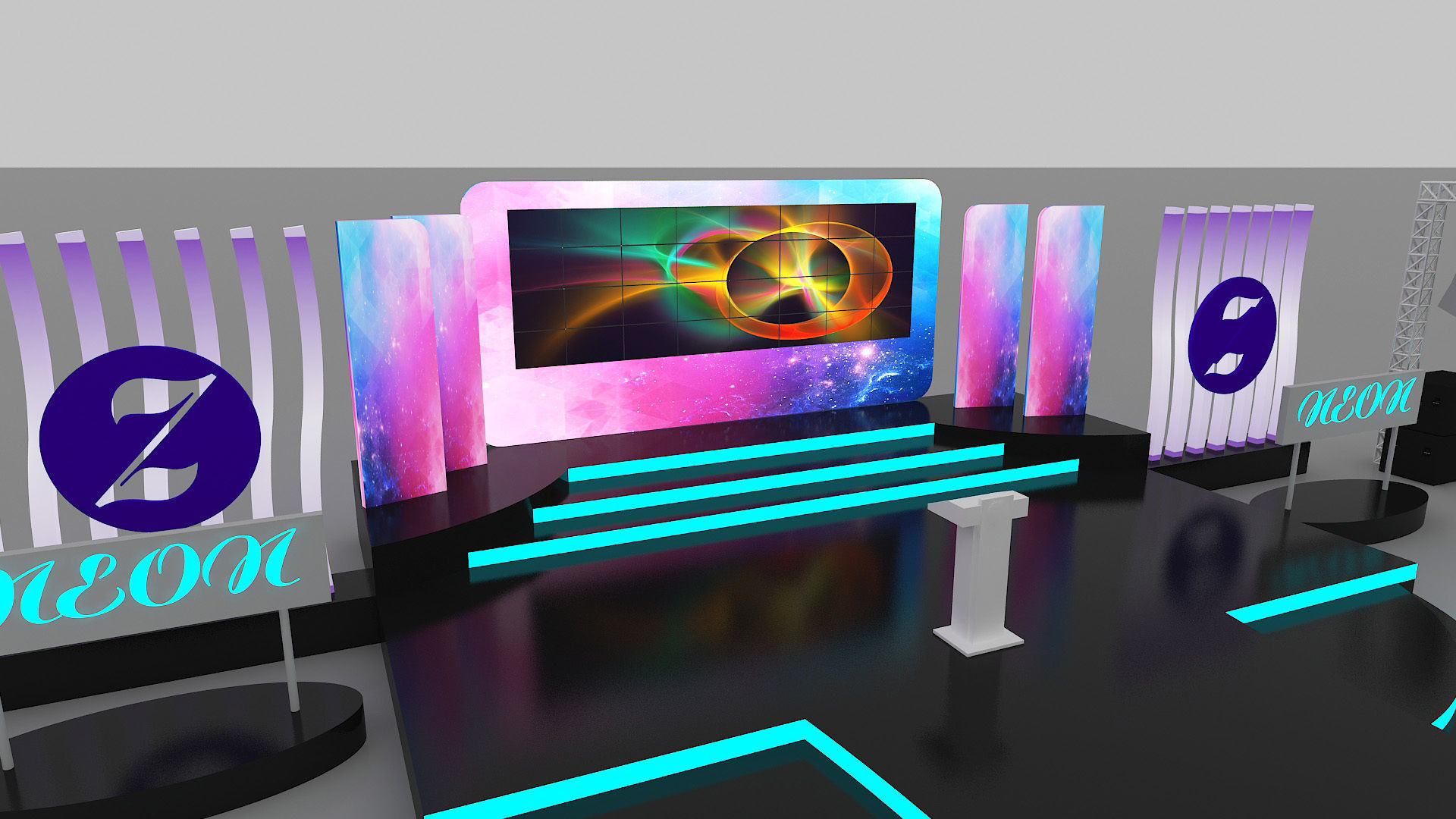 Event Stage Design 3D model_4