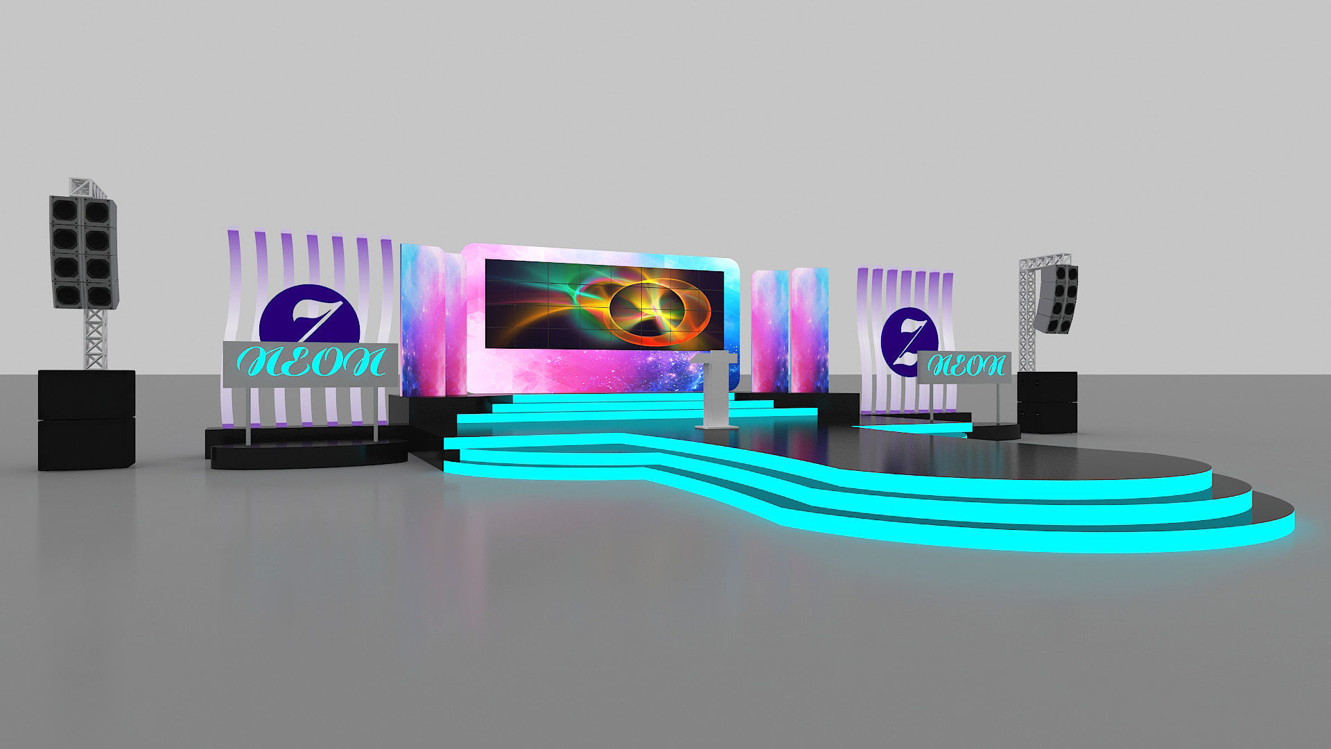 Event Stage Design 3D model_3