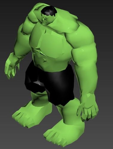 The Incredible Hulk model Low-poly 3D model