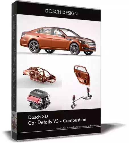 Dosch 3D - Car Details V3 - Combustion 3D model
