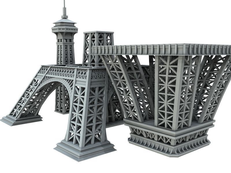 3D Printable - Eiffel Tower 3D print model_8
