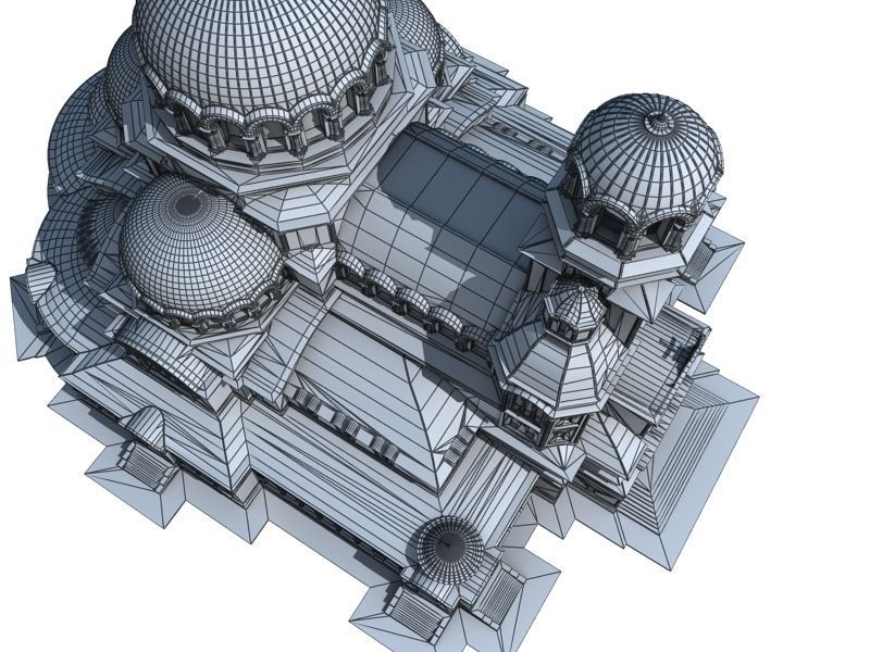 Alexander Nevsky Cathedral - Sofia Low-poly 3D model_5
