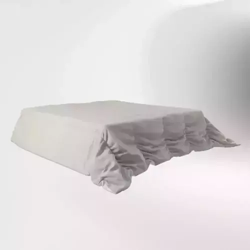 Bed cloth for queen size bed 3D model