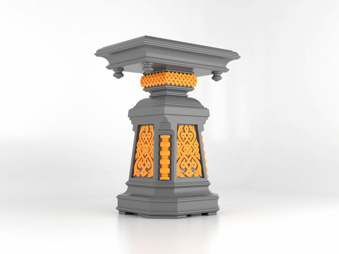 Religion table 3D print model