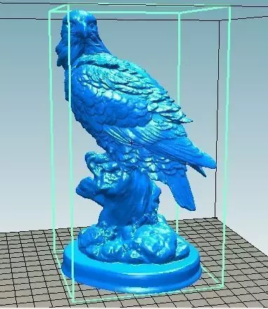 Aguila eagle statue in box 3D print model
