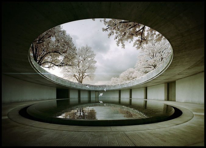 Tadao Ando -Naoshima Art Museum - The Third and The Seventh 3D m 3D model