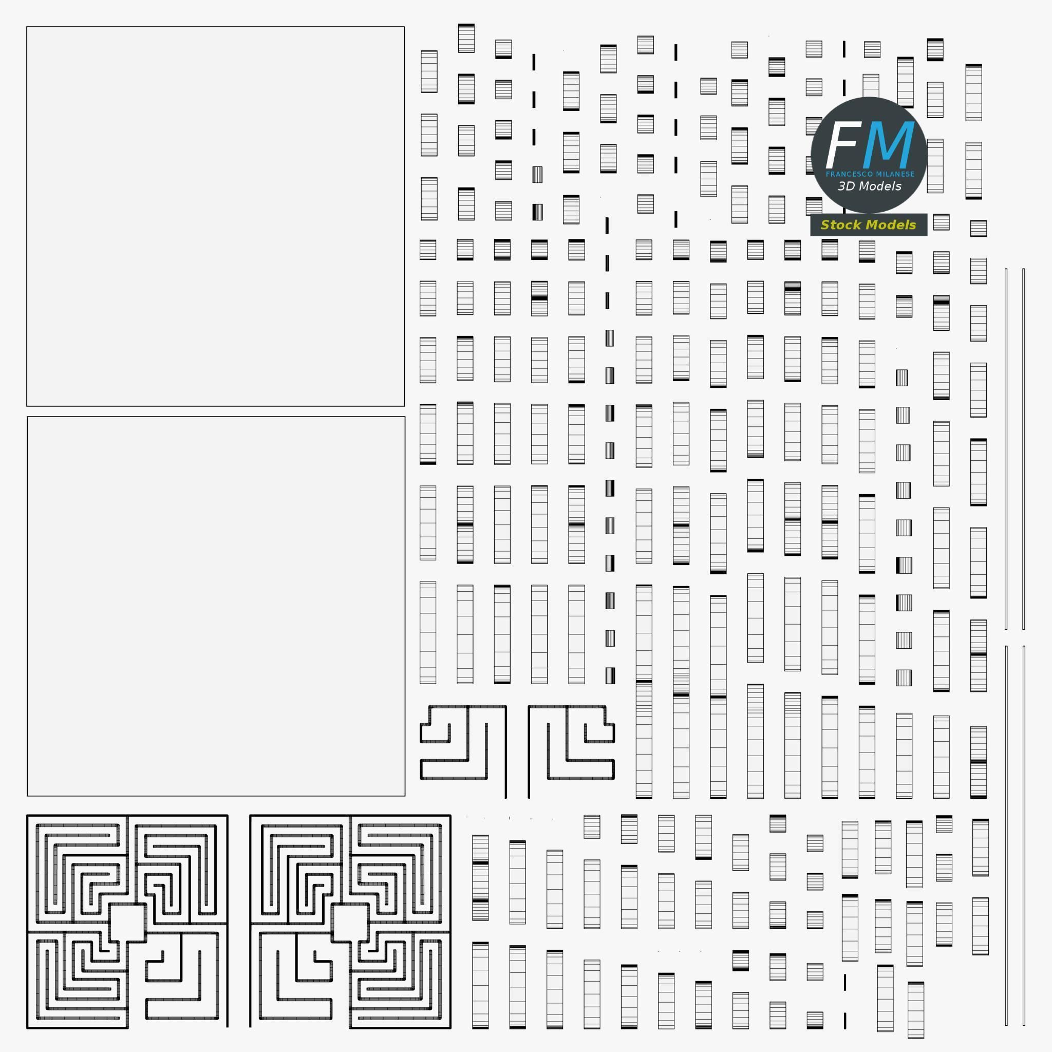 Labyrinth maze 3D model_11