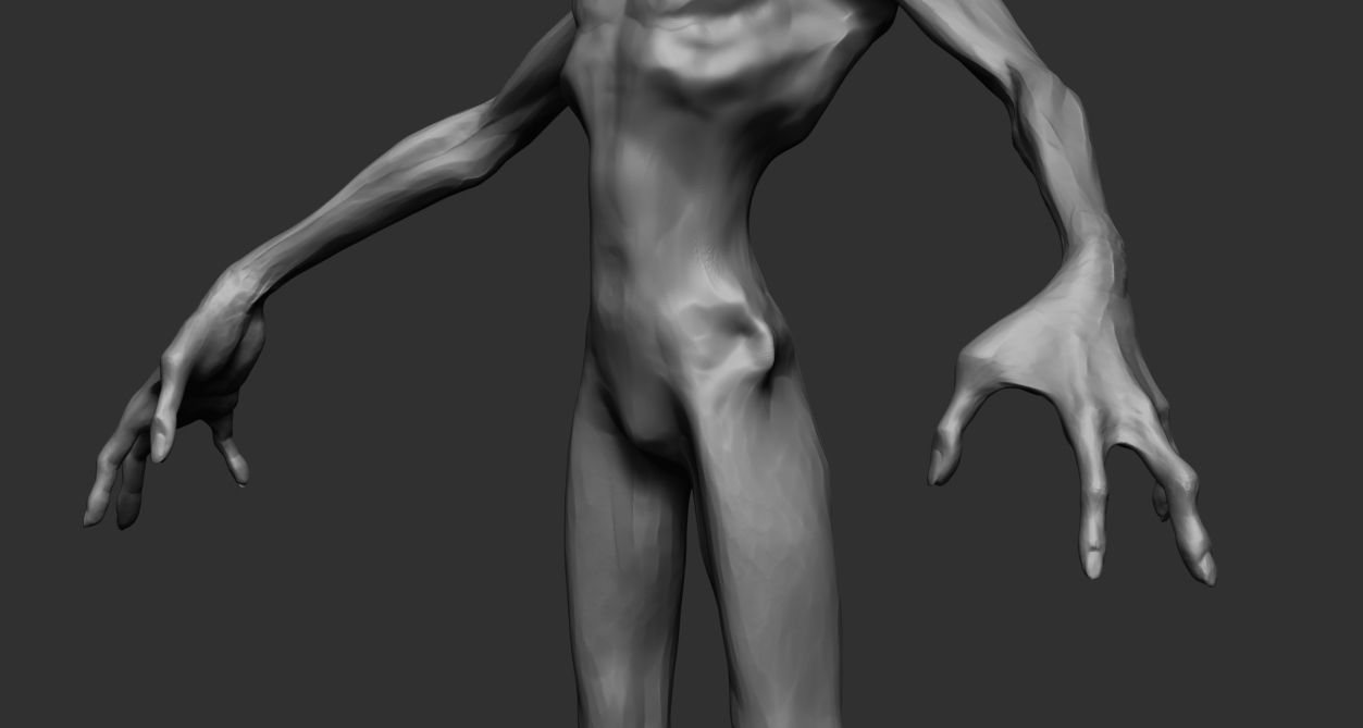 Alien humanoid 3D model_5