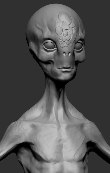 Alien humanoid 3D model_4