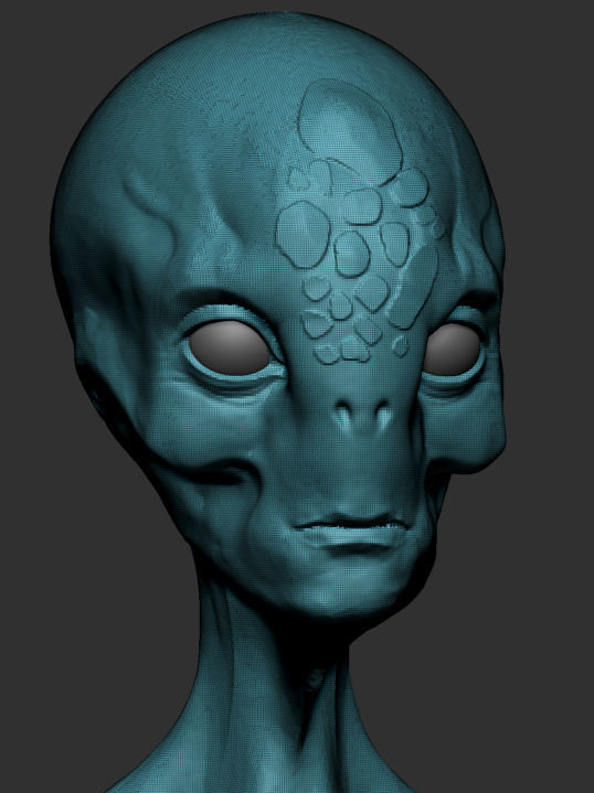 Alien humanoid 3D model_7