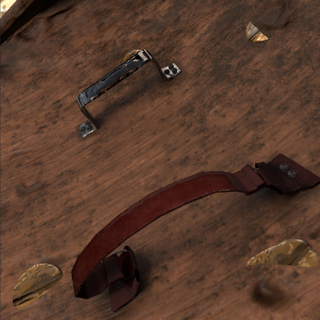 Medieval Shield Low-poly 3D model_4