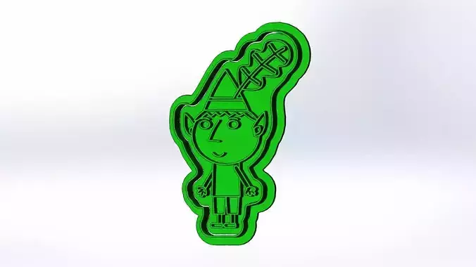 Ben and Holly Cookie Cutter 3D print model