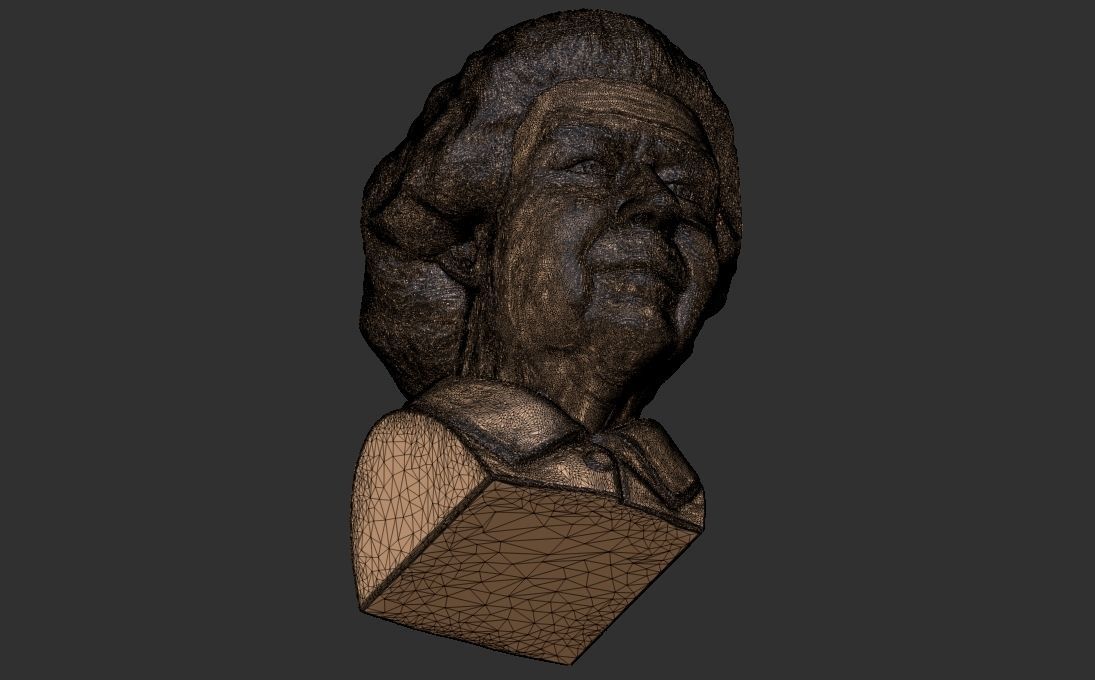 Queen Elizabeth II bust 3D printing ready stl obj formats 3D print model_30
