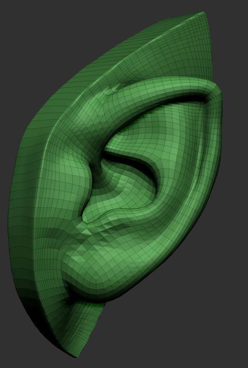 Elf Ear 3D model_4